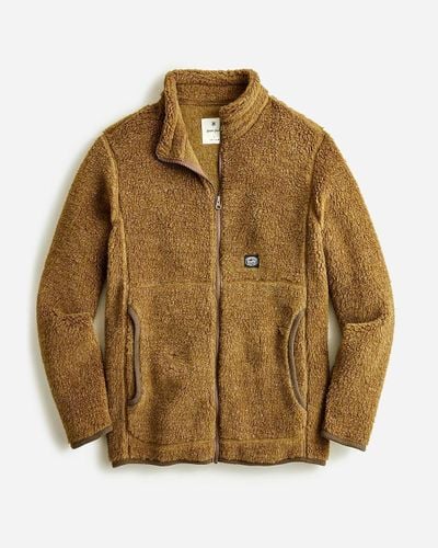 J.Crew Snow Peak English Wool-Blend Fleece Jacket - Brown