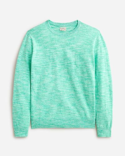 J.Crew Cotton-Blend Crewneck Sweater - Green