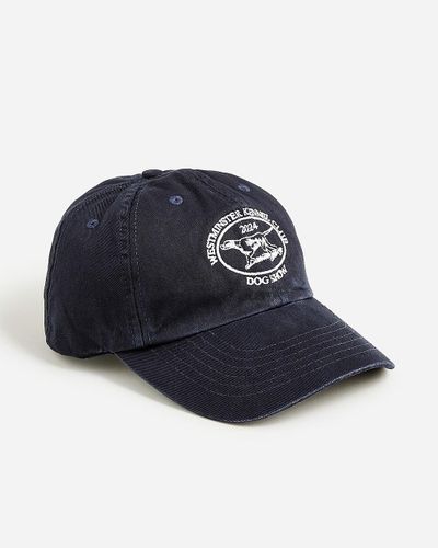 J.Crew Limited-Edition Westminster Kennel Club Dog Show X Embroidered Baseball Cap - Blue