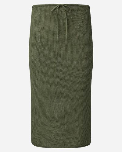 J.Crew Onia Linen Knit Low-Rise Mini Skirt - Green