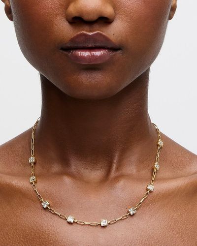 J.Crew Square Station Necklace - Brown