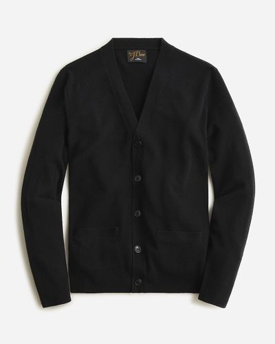 J.Crew Cashmere V-Neck Cardigan Sweater - Black