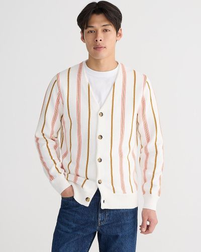 J.Crew Heritage Cotton Cardigan Sweater - White
