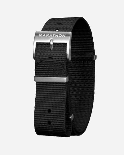 J.Crew Marathon Watch Company 20Mm Nylon Defense Standard Watch Strap - Black