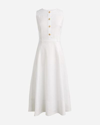 J.Crew Sleeveless Midi Dress - White