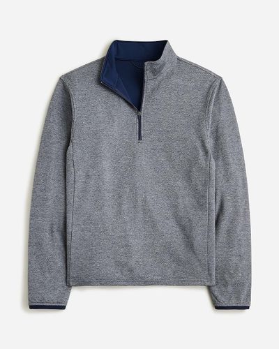 J.Crew Performance Half-Zip Pullover With Coolmax Technology - Gray