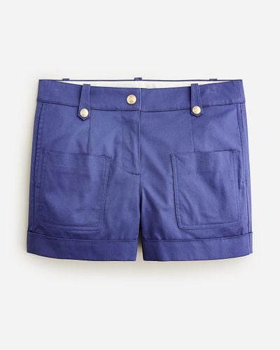 J.Crew Patch-Pocket Suit Short - Blue