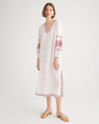 J.Crew Bungalow Embroidered Dress - Pink