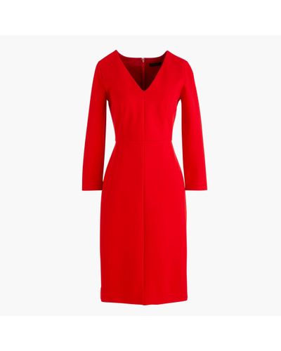 J.Crew Synthetic Long-sleeved Sheath ...