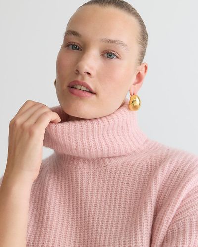 J.Crew Relaxed Turtleneck Sweater - Pink