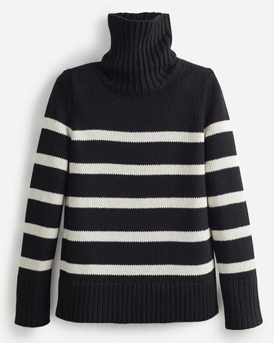 J.Crew State Of Cotton Nyc Wynn Striped Sweater - Black