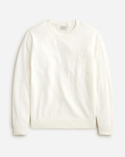 J.Crew Cotton-Blend Crewneck Sweater - White
