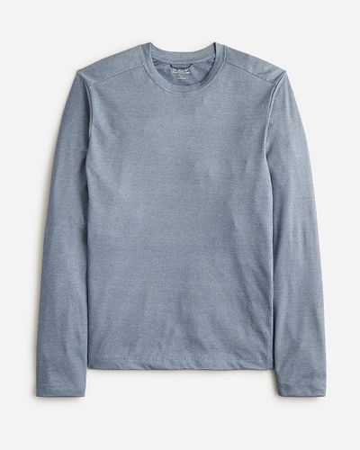 J.Crew Tall Long-Sleeve Performance T-Shirt With Coolmax Technology - Blue