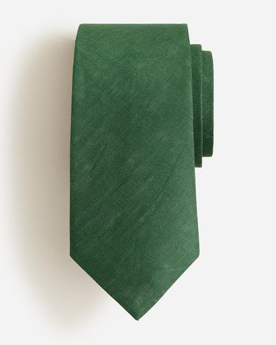 J.Crew English Linen Tie - Green