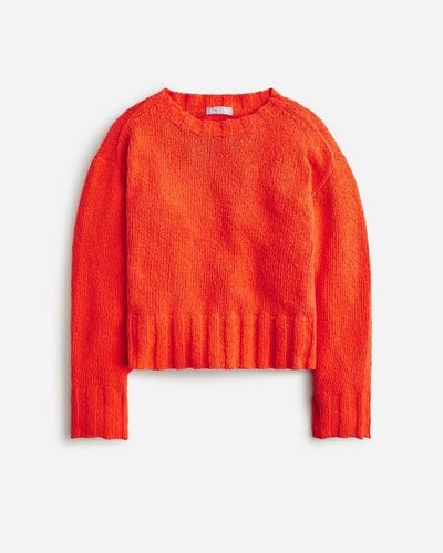 J.Crew Relaxed Crewneck Beach Sweater - Red