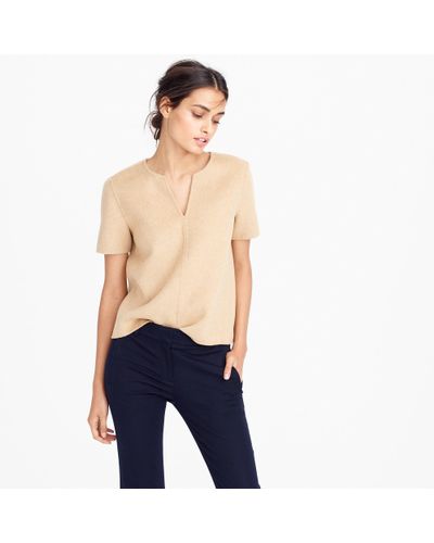 J.Crew Collection Double-faced Cashmere Top - Multicolor