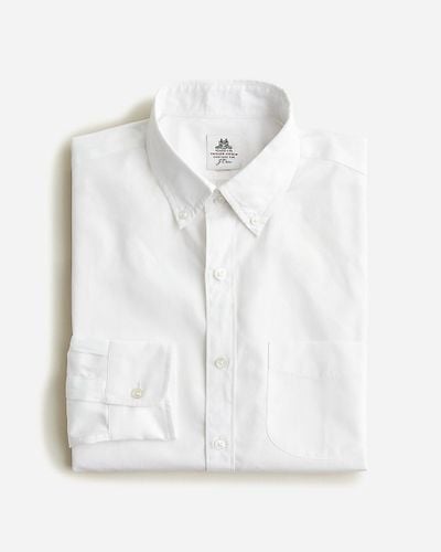 J.Crew Thomas Mason For Washed Poplin Shirt - White