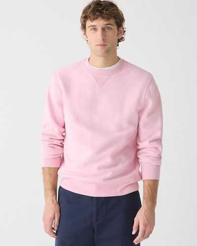 J.Crew Heritage 14 Oz. Fleece Sweatshirt - Pink