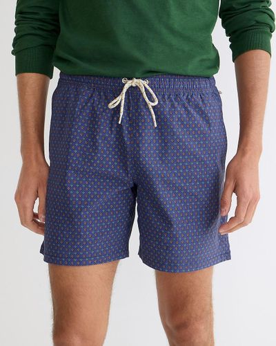 J.Crew 6" Stretch Swim Trunk - Blue