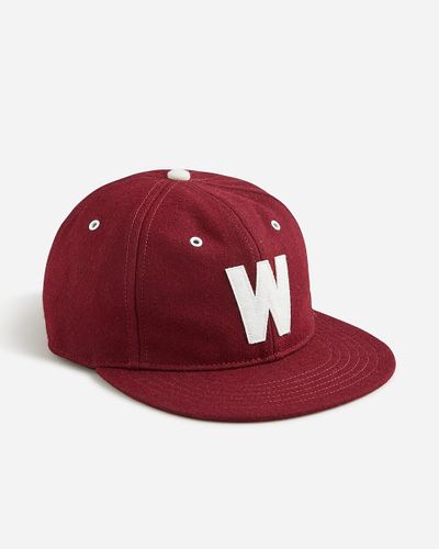 J.Crew Heritage Wool-Blend Letterman Baseball Cap - Red