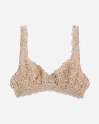 J.Crew Hanro Luxury Moments Underwire Bra - Natural