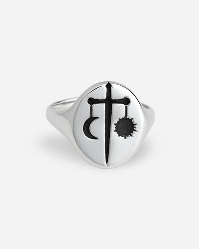 J.Crew Talon Jewelry Zodiac Signet Ring - White