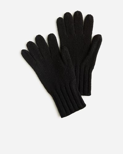 J.Crew Lambswool-Blend Gloves - Black