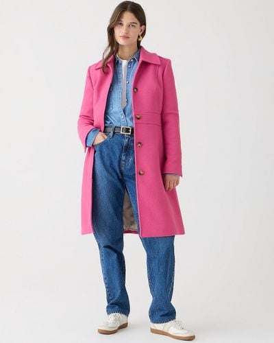 J.Crew New Lady Day Topcoat - Pink