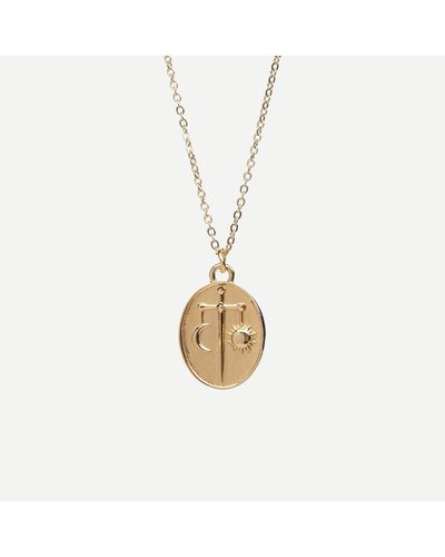 J.Crew Talon Jewelry Zodiac Pendant Necklace - Metallic