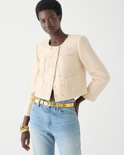 J.Crew Double-Breasted Lady Jacket - Blue