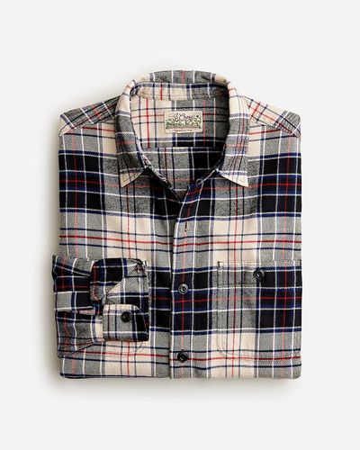 J.Crew Midweight Flannel Workshirt - Multicolor