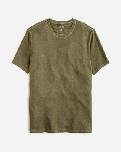 J.Crew Tall Hemp-Organic Cotton Blend T-Shirt - Green