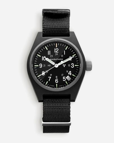 J.Crew Marathon Watch Company General-Purpose Quartz With Date - Black