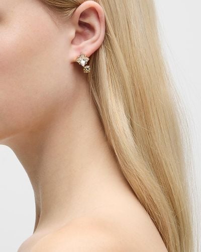 J.Crew Square Sparkle Earrings - Natural