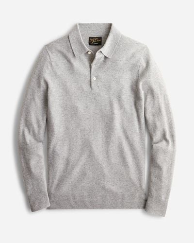J.Crew Cashmere Collared Sweater-Polo - Gray