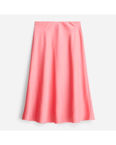 J.Crew Gwyneth Slip Skirt In Dot - Pink
