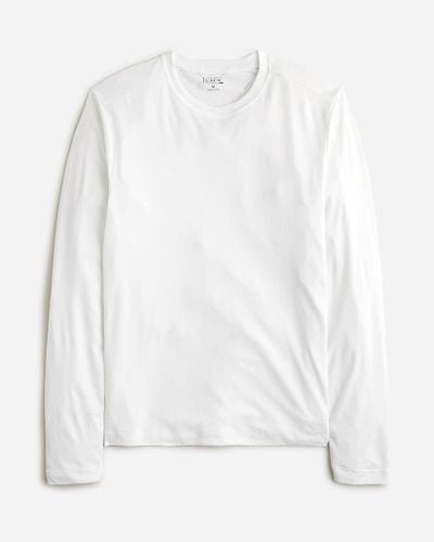 J.Crew Slim Long-Sleeve Performance T-Shirt With Coolmax Technology - White