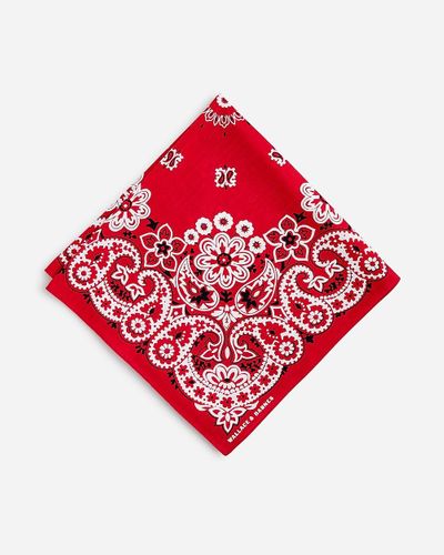 J.Crew Wallace & Barnes Organic Cotton Bandana - Red