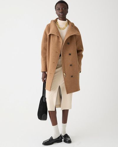 J.Crew Tall Villa Coat - Natural