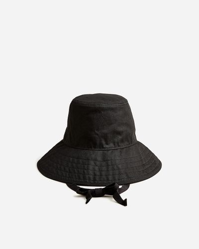 J.Crew Bucket Hat With Ties - Black