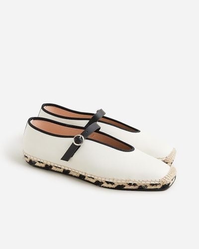 J.Crew Made-In-Spain Mary Jane Espadrilles - White