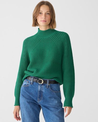 J.Crew Relaxed Rollneck Sweater - Green