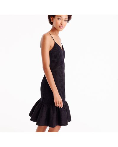 j crew spaghetti strap dress in lace