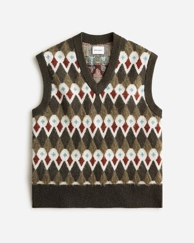 J.Crew Norse Projects Melvin Merino Wool-Blend Sweater-Vest - Black