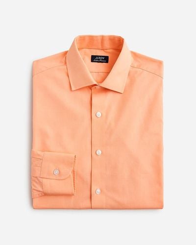J.Crew Ludlow Premium Fine Cotton Dress Shirt - Orange