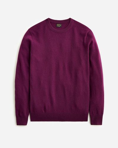 J.Crew Cashmere Crewneck Sweater - Purple