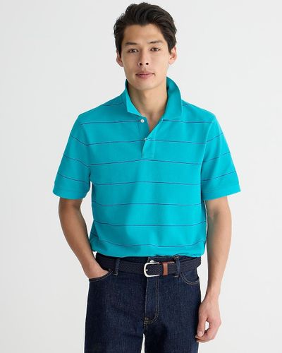 J.Crew Slim Piqué Polo Shirt - Blue