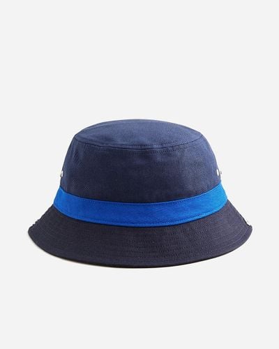 J.Crew Bucket Hat With Snaps - Blue