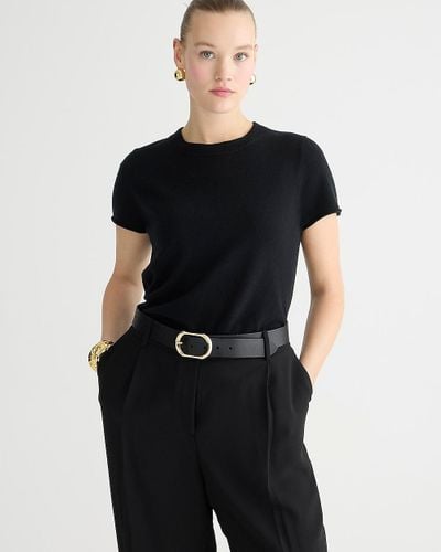 J.Crew Cashmere Relaxed T-Shirt - Black