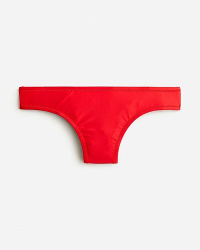 J.Crew Classic Full-Coverage Bikini Bottom - Red
